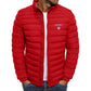 Men's lightweight warm jacket, casual horizontal stripes, high-quality jacket, 2026 fashionable jacket