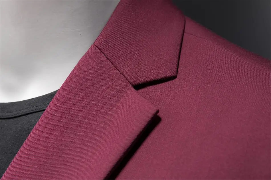 Boutique Fashion Solid Color High-end Brand Casual Business Men's Blazer Groom Wedding Gown Blazers for Men Suit Tops Jacke Coat