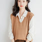 Spring Autumn Knitted Vest for Women Clothes Fashion Casual Thin Sweater Vests Harajuku Tank Tops Ropa Mujer Elegant Blusas