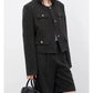 CHIC VEN Fashion Women Woolen Short Coat New Slim Ladies Jacket Female High Waist Middle Pants Sets Spring Autumn 2026
