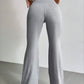 Autumn and Winter New Solid Color Drawstring Women's bell-bottoms Casual Fashion Dressing