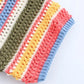 Women's Striped Crochet Knit Crop Sweater, Polo Collar, Short Sleeve, Button-up, Female Outerwear, Chic Tops, Fashion