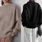 Loose Large Size Cashmere Sweater Women Korean Mid Length 100% Pure Merino Wool Knitt French Pullover 2024 Autumn Winter Jumper