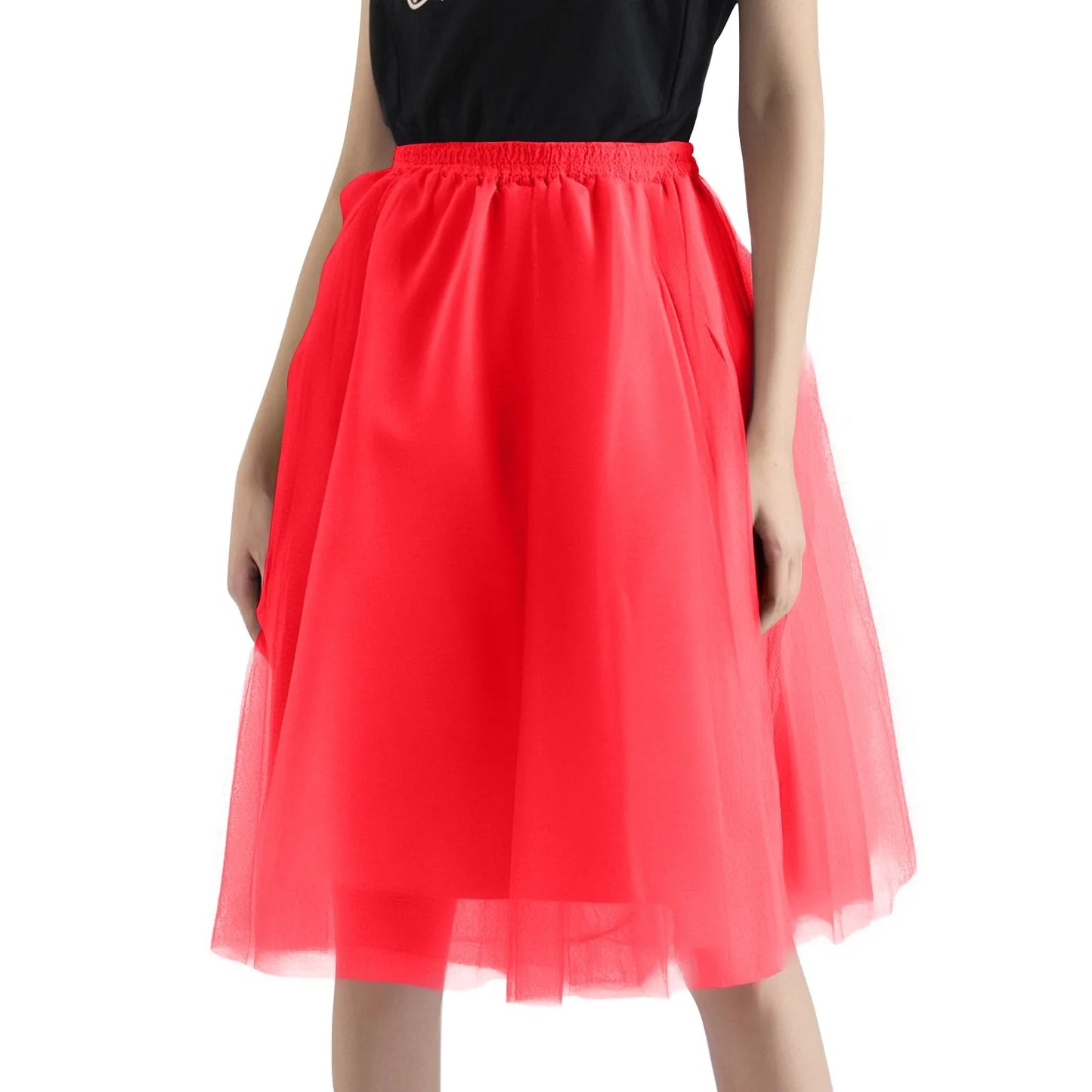 Tutu Skirt For Women 50s Skirt Retro Party Tulle Ballet Rockabilly Petticoat Underskirt Dance Dress Cosplay Mesh Skirt