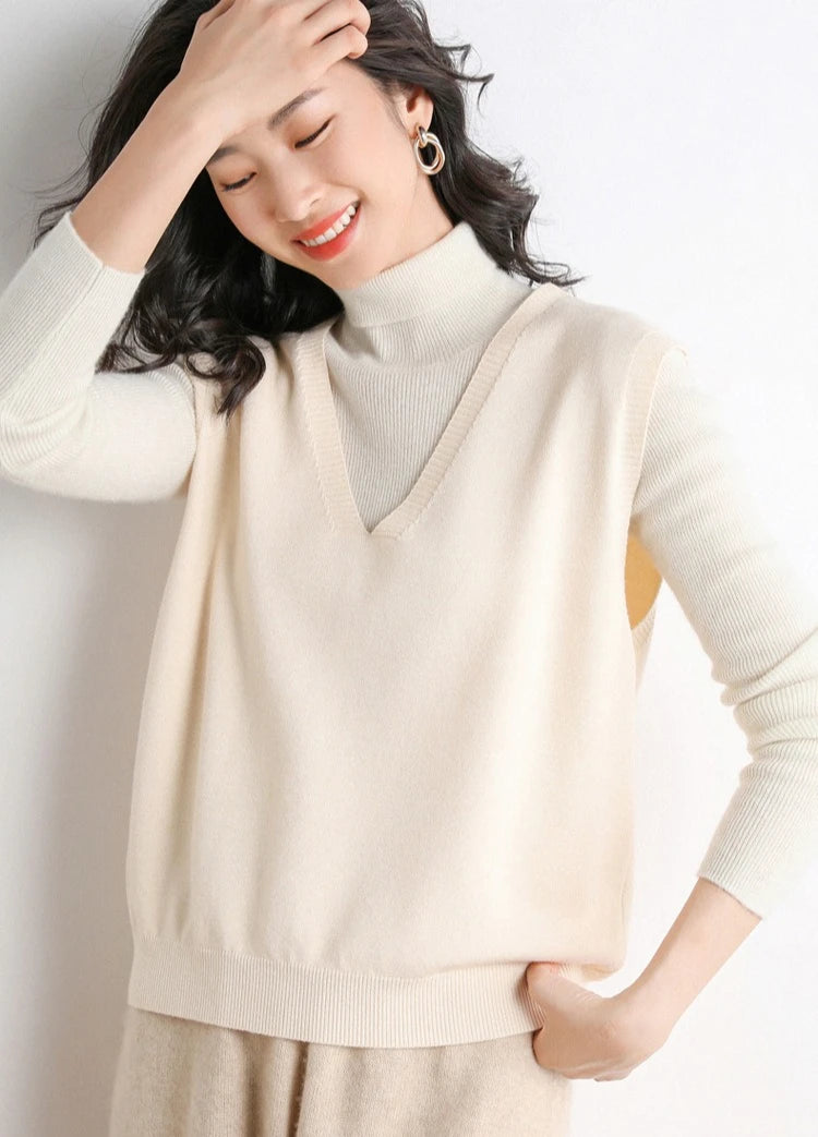 Spring Autumn Knitted Vest for Women Clothes Fashion Casual Thin Sweater Vests Harajuku Tank Tops Ropa Mujer Elegant Blusas