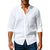 2026 Spring Summer New Mens Slim Fit Solid Color Long Sleeve Shirt Cotton Linen Casual Top Breathable ventilate absorb sweat