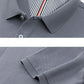 100% pure cotton men's breathable short sleeve T-shirt high-end luxury brand embroidered loose casual summer business polo shirt