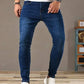 2025 Spring New Mens Slim Fit Classic Skinny Jeans Casual Street Style Casual Mens Skinny Jeans Male Slim Fit Pencil Denim Blue