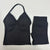 Impact Yoga Set Women Padded Halter Tank Top Scrunch Butt Lifting Gym Shorts Set Summer Sportswear Workout Clothes