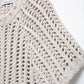 Hollow Out Knit Pullover Women Casual Round Neck Lace Up Bow Sweater Female Autumn Short Sleeves Solid Knitwears Lady