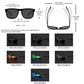 1-4PCS Men Classical Square Polarized Sports Sunglasses Lightweight PC Frame UV400 for Driving Fishing Cycling Unisex Durability