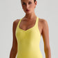 Solid Color Sports Tank Top Women Fitness Bra TightsCross Back Gym Clothe Underwear Yoga Vest High impact shockproof Chest Pad