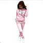 Fall and winter fashion hot new high quality pullover set street loose women's hoodie + sweatpants two-piece set