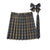 Women Summer Plaid Pleated Skirt With Necktie Bowtie Korean Jk Skirt Uniform Japanese School Preppy A Line Mini Skirts