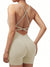 Sexy Fitness Jumpsuit Women Cross Adjustable Sports Playsuit Running One Piece Yoga Suit Scrunch Shorts Backless Set Romper