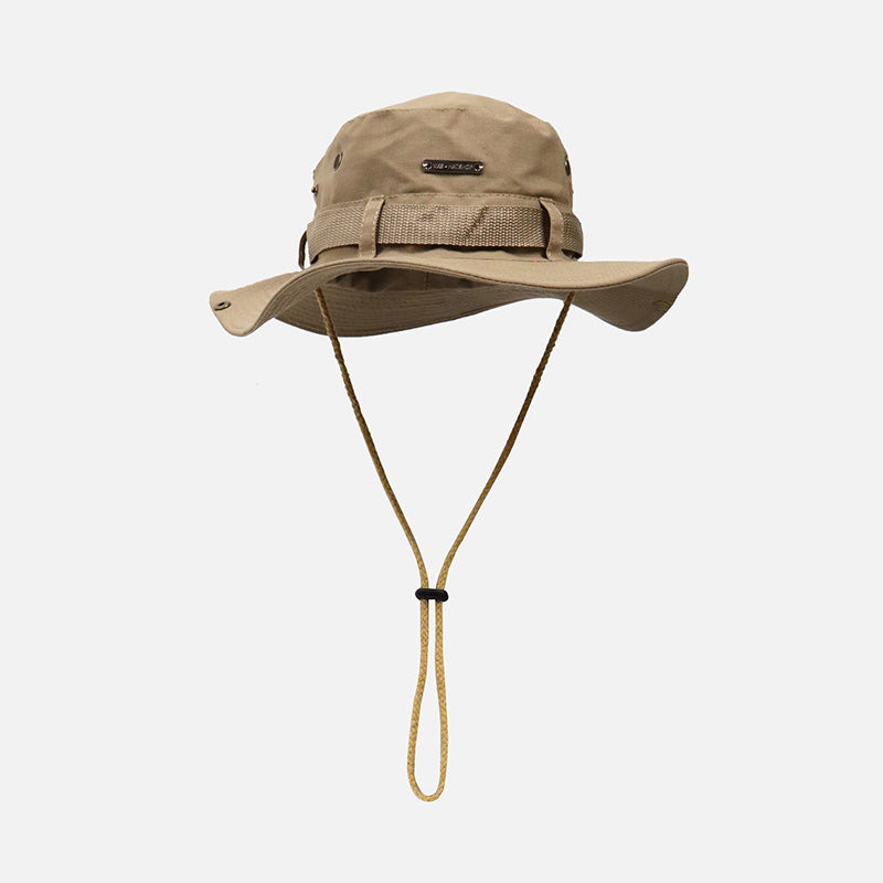 Summer New Bucket Hat For Men Fisherman Cap Fishing Outdoor Sunshade Big Brim Panama Hat Sunscreen Riding Hiking Suncreen Sunhat