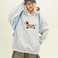 Women Sweatshirt Streetwear Couples Tops Casual Loose Hoodie Autumn Winter Cartoon Dog Embroidery Hooded Pullover