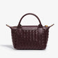 Handwoven single-shoulder small dumpling bag, fashionable bucket bag, new simple ladies crossbody lunch box bag, small tote bag