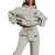 ai Printing High Quality Women Monochrome Hooded Hoodie Set Casual Two-Piece Set New Fashion Hot Selling