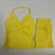 Impact Yoga Set Women Padded Halter Tank Top Scrunch Butt Lifting Gym Shorts Set Summer Sportswear Workout Clothes