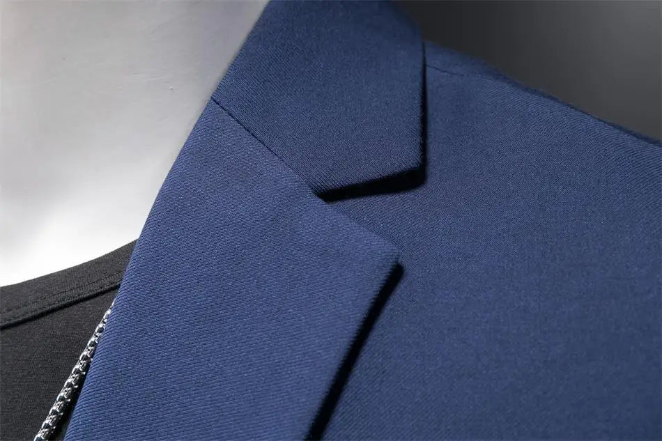 Boutique Fashion Solid Color High-end Brand Casual Business Men's Blazer Groom Wedding Gown Blazers for Men Suit Tops Jacke Coat