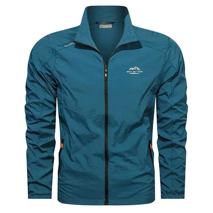 UPF100+ Men Summer Windbreaker Zip Pockets Uv Sun Protection Jackets Breathable Ultra-light Clothes Outdoor Skin Thin Coats Camp