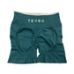 TEVEO Women's Sports Yoga Shorts Fitness Cycling Elastic Sports Pants Ignite Sculpt Scrunch Short Yoga Bra Set