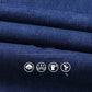 New Men Light Luxury Stretch Slim Fit Pants Comfortable Soft Business Fashion Straight Casual Denim Trousers Male Brand Clothing