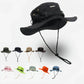Summer New Bucket Hat For Men Fisherman Cap Fishing Outdoor Sunshade Big Brim Panama Hat Sunscreen Riding Hiking Suncreen Sunhat