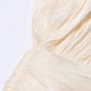 TWOTWINSTYLE Solid Blouse Mini Dresses For Women V Neck Long Sleeve Spliced Lace Up Sweet Style Dress Female Clothing Fashion