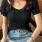 AOSSVIAO 2026 V-neck Solid Thin Summer Pullover Women Sweater Female Knitted Ribbed Sweater Slim Short Sleeve Bodycon Sweater