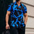 2026 New Men's Short-Sleeve Shirt, Stylish Color-Blocked Irregular Pattern Print Shirt, Outdoor Casual Hawaiian Shirt, XS-6XL
