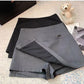 Skirt Pants Skirt Female Spring and Summer New High-waisted Thin A Word Skirts Pants Open Fork Package Hip Business Skirt