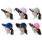 Fashion Womens Ladies Summer Vacation Wide Brim Foldable Sun Hat Anti-UV Beach Visor Caps Casual Hats