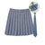 Women Summer Plaid Pleated Skirt With Necktie Bowtie Korean Jk Skirt Uniform Japanese School Preppy A Line Mini Skirts