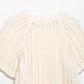Hollow Out Knit Pullover Women Casual Round Neck Lace Up Bow Sweater Female Autumn Short Sleeves Solid Knitwears Lady