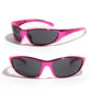 Y2K Silver Sunglasses Color Hollowed Out Future Sense Of Technology Hot Girls Net Red Sunglasses Women Sunglasses Trendy Men