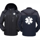 EMT Emergency Ambulance 2024 Men Zipper Jacket Windbreaker Windproof Thicken Outwear Outdoor Sport Comfortable Versatile Coat