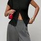 Women's fashionable knitted turtleneck top, slim and comfortable four-season short-sleeved cardigan, can be worn as a base layer