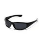 Y2K Silver Sunglasses Color Hollowed Out Future Sense Of Technology Hot Girls Net Red Sunglasses Women Sunglasses Trendy Men