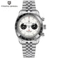 PAGANI DESIGN Men Watches 2026 New Pink BB Panda Dial Chronograph Fashion Luxury Quartz Watch For Men VK64 Movt Waterproof Watch