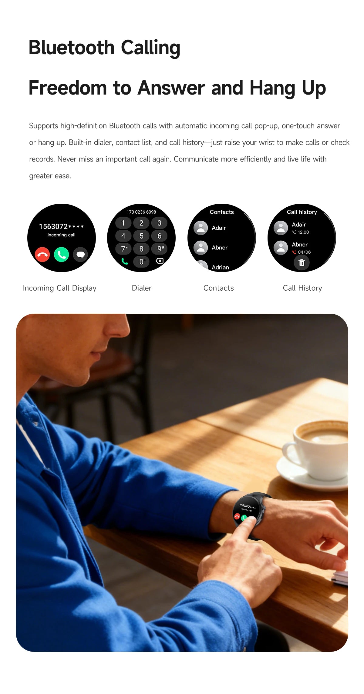 2026 New Outdoor Smart Watch 1.7-inch HD Screen, 100+T Sports Mode, Bluetooth Call Waterproof Smart Watch