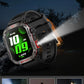 2026 New LED flashlight Military Smart Watch Men IP68 GPS Outdoor Sports Fitness Tracker Health Monitor 2.01" BT Call Smartwatch