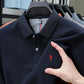 100% pure cotton men's breathable short sleeve T-shirt high-end luxury brand embroidered loose casual summer business polo shirt