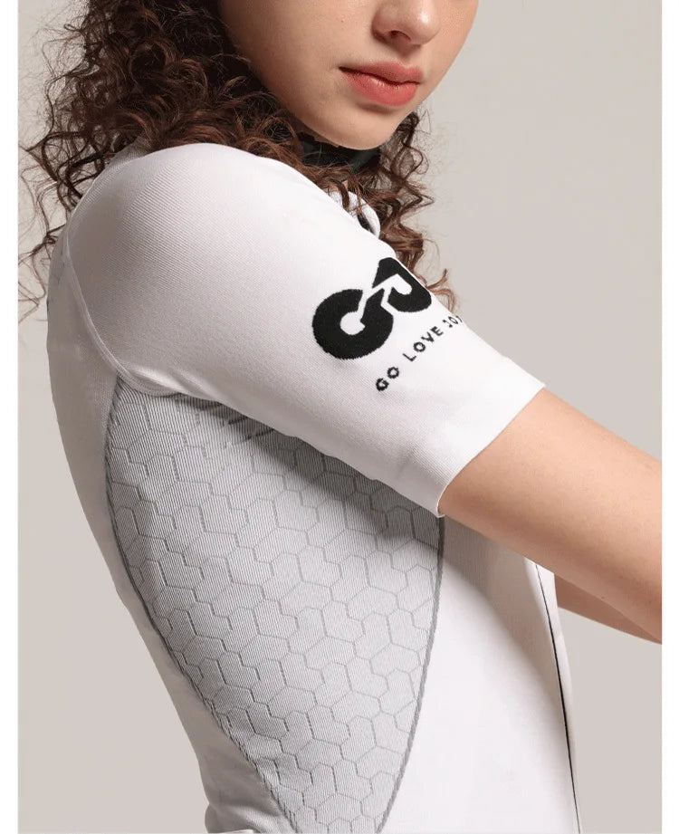 Outdoor Cycling Sports Suit Compression Short Sleeve T-shirt Quick Dry Breathable for Mountain Road Bike