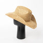 USPOP Hand-crocheted Natural Raffia Straw Cowboy Hat for Women Men Summer Wide Brim Sun Hat Outdoor Breathable Beach Caps