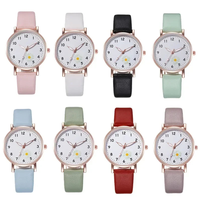 Trendy Ladies Wrist Watches Luminous Women Simple Watches Casual Leather Strap Quartz Watch Clock Montre Femme Relogio Feminino