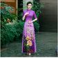 2026 chinese sexy nightclub dress improved cheongsam flower print qipao dress+shorts set hotel spa work dress beauty uniform