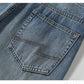 KSTUN 2026 Summer Wide Leg Jeans Men Baggy Pants Loose Fit Ripped Jeans Distressed Washed Vintage Frayed Light Blue Man Trousers