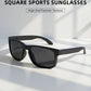 Classic Fashion Square Polarized Sunglasses Men Vintage Plastic Male Sun Glasses Women Stylish Black Outdoor Sports Shades UV400